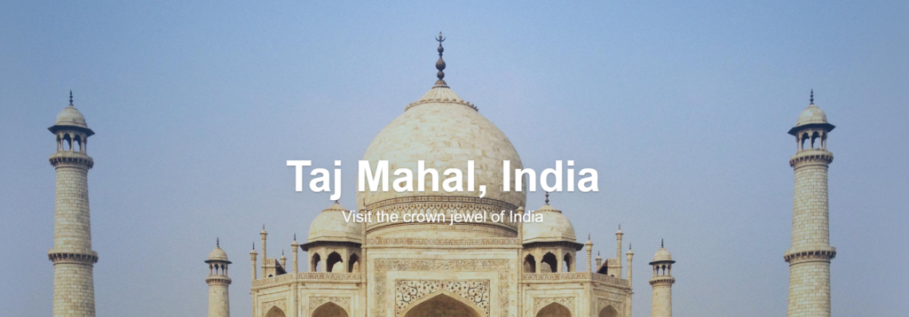 Taj Mahal, Inde