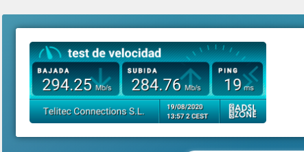 Prueba de velocidad Telitec