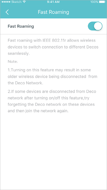 Switch seamlessly between the differnet Mesh WiFi´s