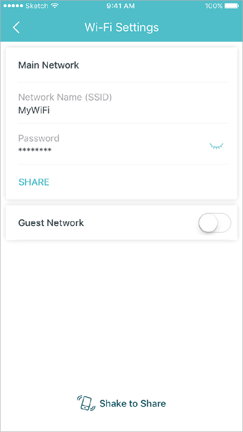 You can change the network name and password of your main network