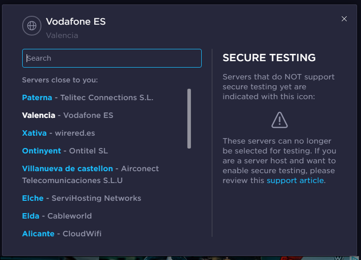 Server = Valencia - Vodafone ES