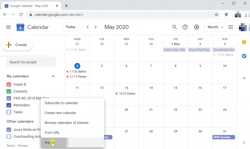 Kalender-App für Windows 10