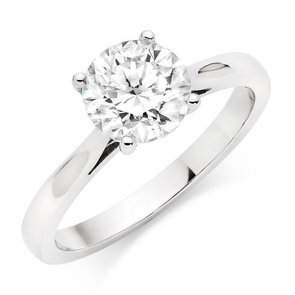 Platinum Diamond Solitaire Ring